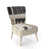 Abstract Cream Polyester Blend 2 selected