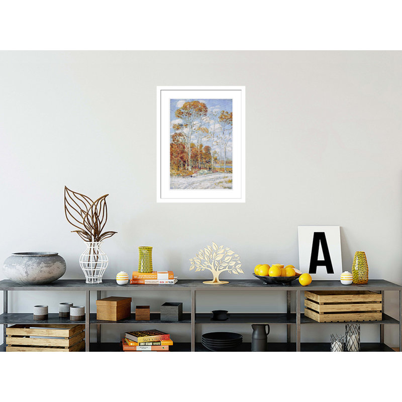 «The Hawk's Nest» par Childe Hassam - impression giclée encadrée, H 29,5 po x l 22,38 po