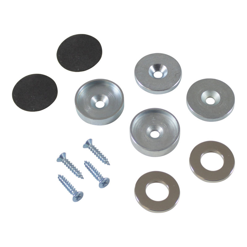 Door Magnet Catch, 1.13" H x 1.13" W x 0.27" D