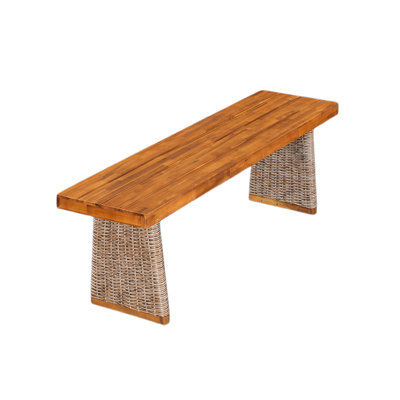 Outdoor 1Pcs Acacia Wood Bench