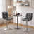 Brychan Swivel Upholstered Adjustable Height Counter Stool with Metal Frame-354171088