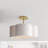 Verwood Fabric Semi Flush Mount-2077443863