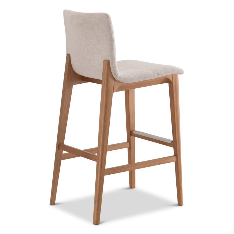 Modern Brazilian - Godan Stool, Harvest Natural Seat/Domasco Frame, Bar Stool (29.25” Seat Height)