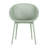 Holiday - 4-Pack Modern Lounge Chairs – Indoor/Outdoor All-Weather PP Plastic with 55 Inch White Modern Long Table - Indoor/Outdoor- Lightweight PP Tabletop with Metal