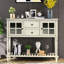 Console gris antique pour le style de rangement du salon - Finition avec-121047808