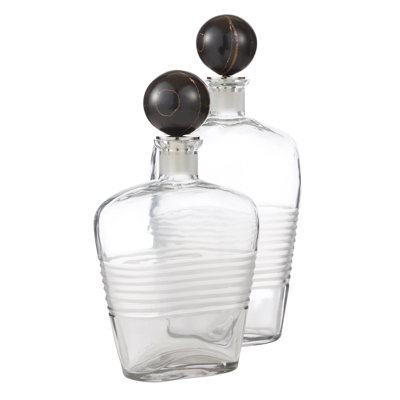 Eaves Decanters, Set Of 2