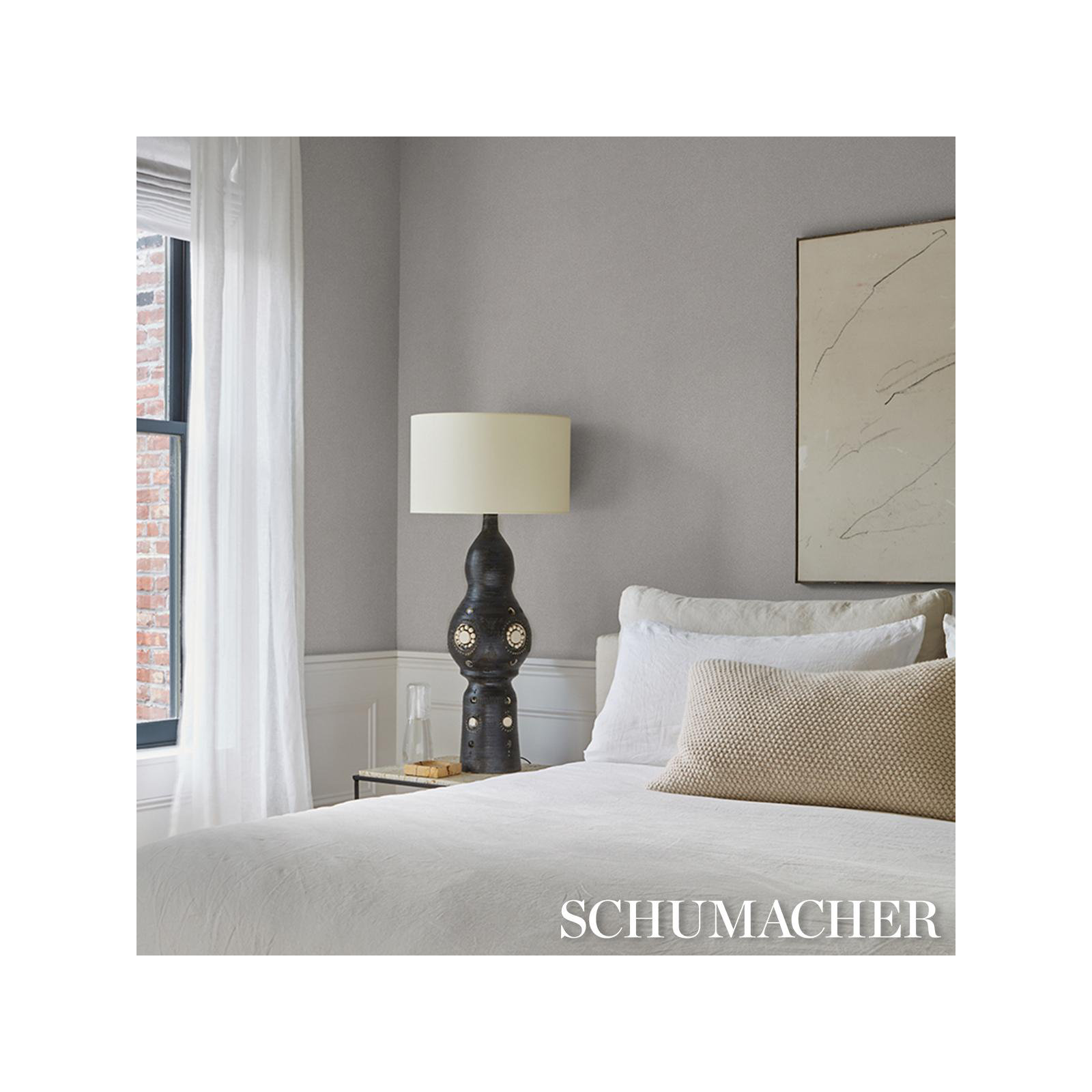 Dunbar Wallpaper, Gray