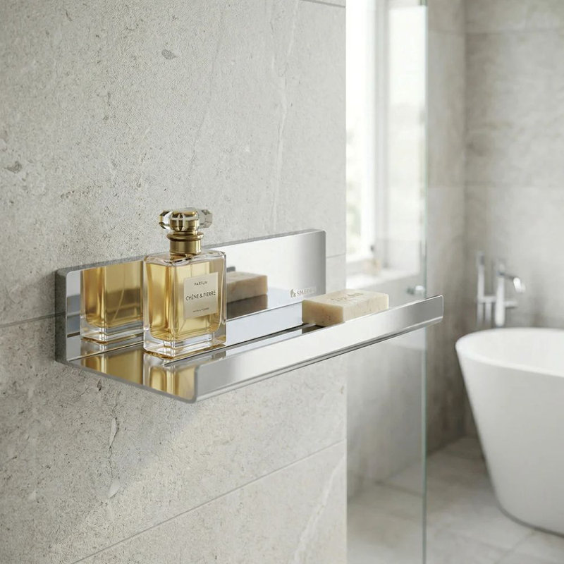 Tablette de douche murale , Argent