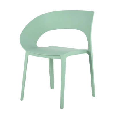 Haze Polypropylene Single - Side Chair For Outdoor Lounging Spots, , Body Cradling Back, Instant Setup Chairs In ( Of 4) Dining And Gathering, Water , Easy To Maintain, Ergonomic Shape