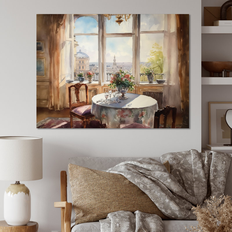 «Beautiful View In To Moscow City», reproduction sur toile, 24" H x 32" W, Black Picture Framed