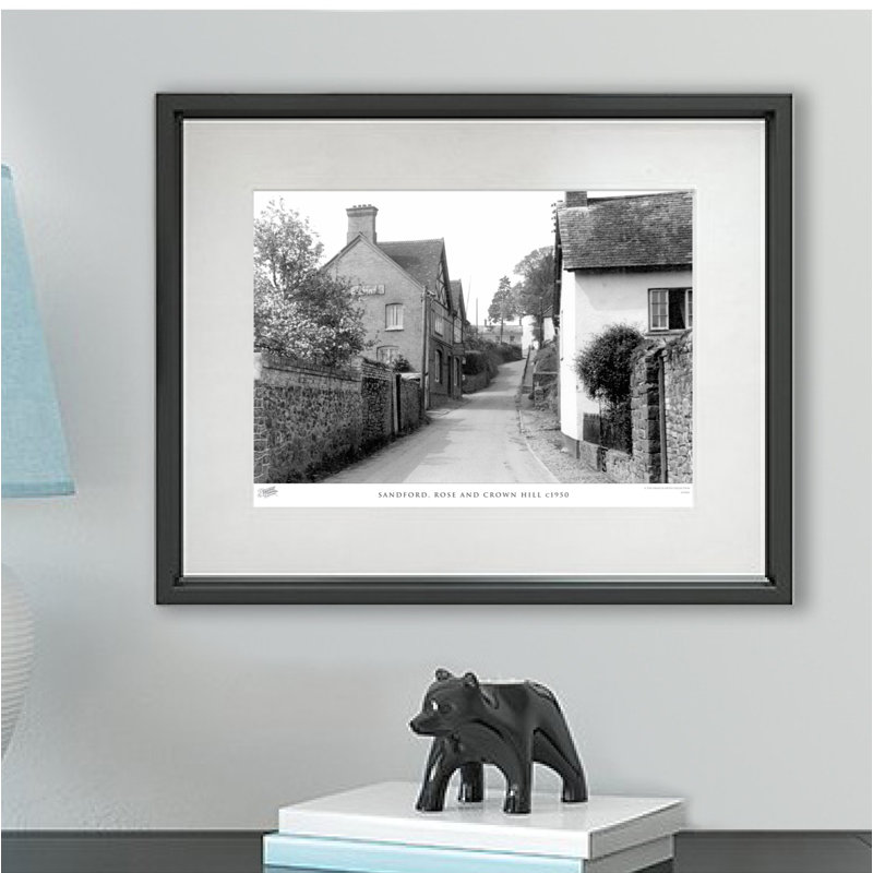Sandford, Rose And Crown Hill C1950 by Francis Frith - Single Picture Frame Print, 40cm H x 50cm W x 2.3cm D