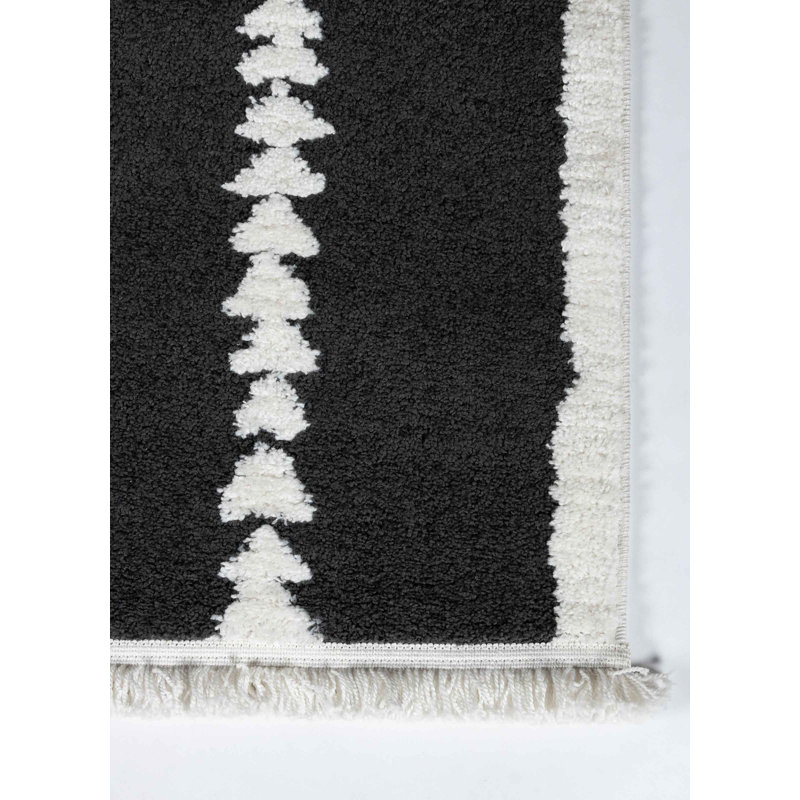 Tapis noir Manvil, Rectangle 9 pi 10 po x 12 pi 10 po