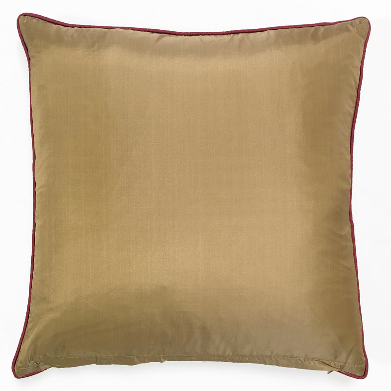  Square Silk Pillow Cover & Insert