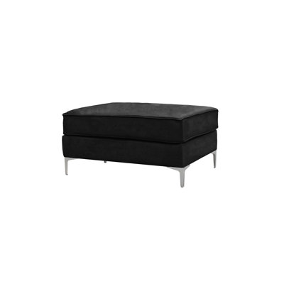 Georgio 93cm Wide Velvet Rectangle Ottoman