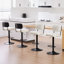 Tabourets de bar pivotants à hauteur ajustable 360 ° avec dossier rembourré-1055849171