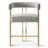 25" Upholstered Gold Chenille Counter Stool (Set of 4)-992046051