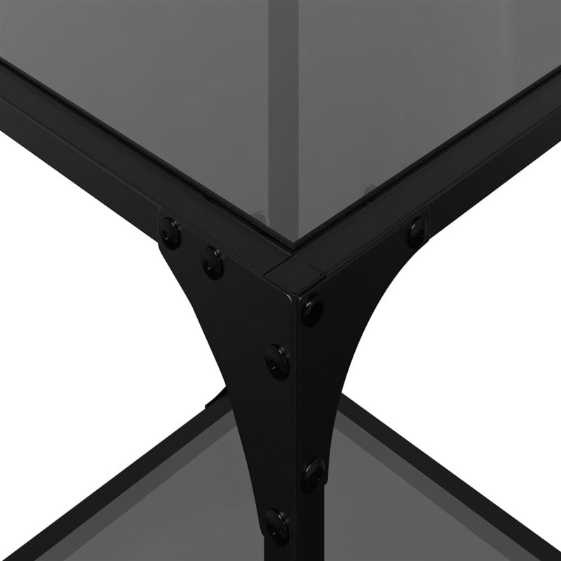 Daelani Coffee Table with Storage, 40cm H x 30cm L x 30cm W, Black
