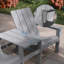 4-Piece Weather-Resistant HDPE Adirondack Chair With Side Table-800901474