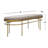 Velvet Upholstered Bench-1953024135