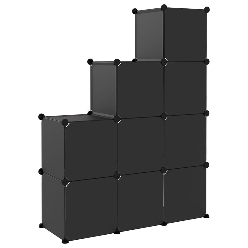 vidaXL Storage Cube Organizer with Cubes Stackable Organizer Modular Shelf PP