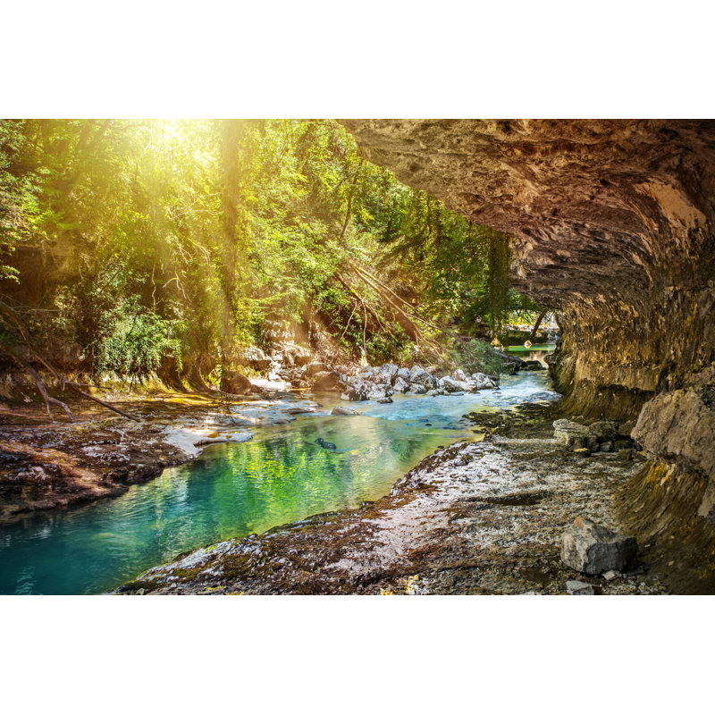 Wild Rapid Riverbed by Gregory_DUBUS - Wrapped Canvas Print, 51cm H x 76cm W x 3.8cm D