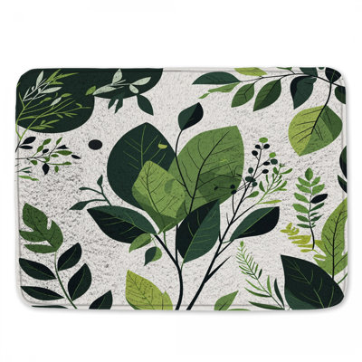 Tapis de bain feuilles