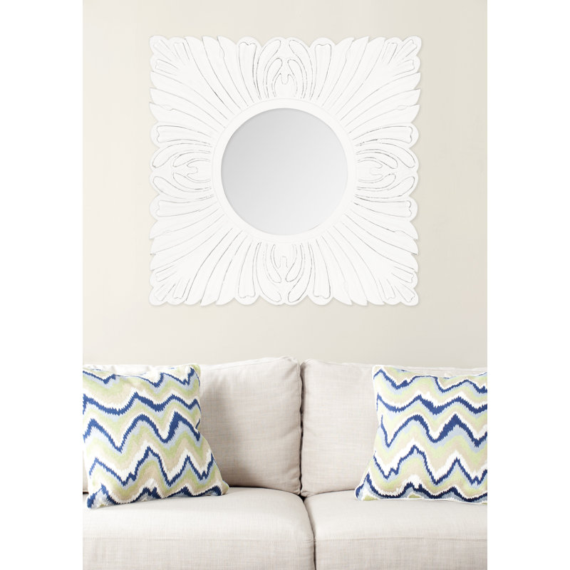 Miroir d'appoint Lizzie, Blanc