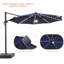 Parasol lumineux en porte-à-faux 11 pi avec base Ruark-708512762
