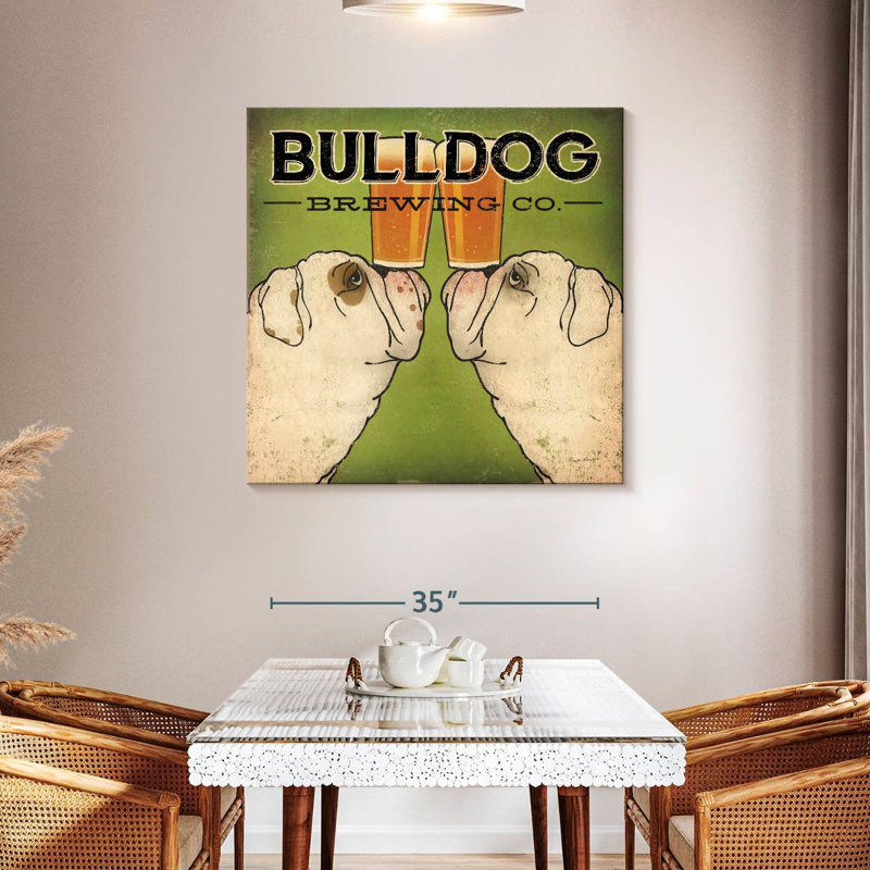 Bulldog Brewing, 39" H x 39" W