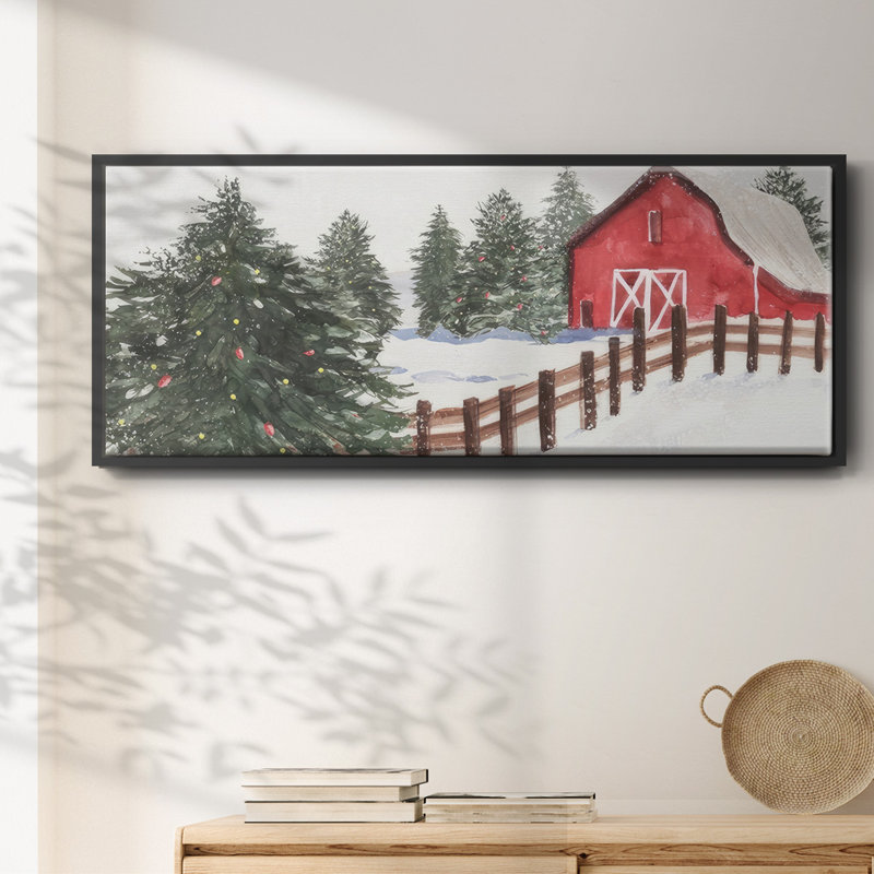 Christmas Time VI- Framed Canvas, 20" H x 50" W