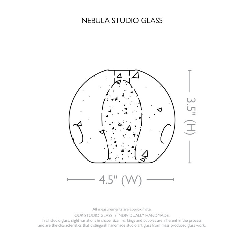 Nebula Essence 14" Gold Round Pendant with LED Lights