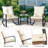 Patio 3-Piece Wicker Rocking Conversation Set