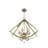 Zyvon Steel Dimmable Lantern Geometric Chandelier-228131172-263978459-263978458