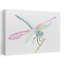 Libellules sur une branche aux couleurs pastel, délicat libellule délicate-23812021