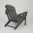 Folding HDPE Adirondack Chair with Cup Holder – Wood-Textured, All-Weather & Easy Storage for Patio-401280860