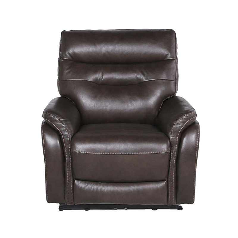 Fauteuil inclinable électrique Doanh, Cuir café