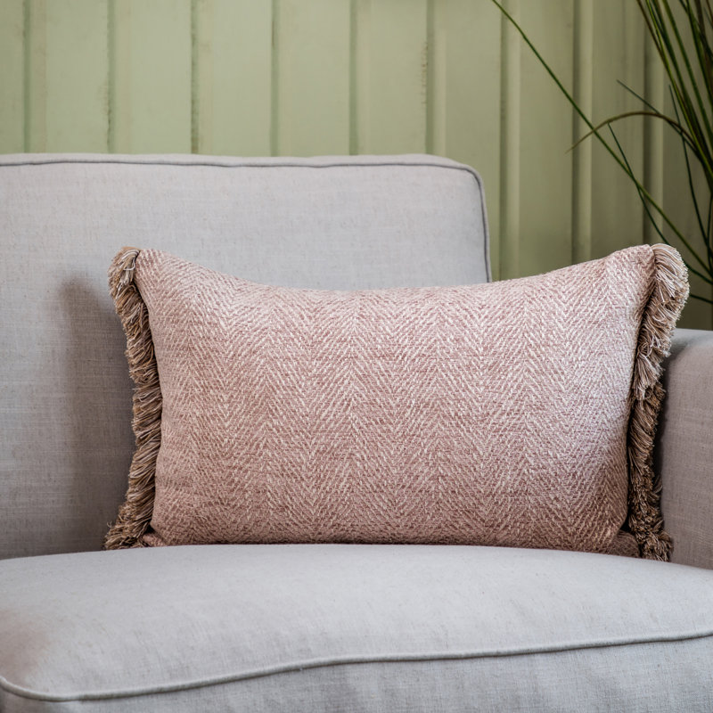 Chevron Throw Cushion, Purple