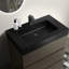 Meuble-lavabo moderne 30 po - gris, grand rangement lisse, grand rangement noir silencieux, fonctionnement facile