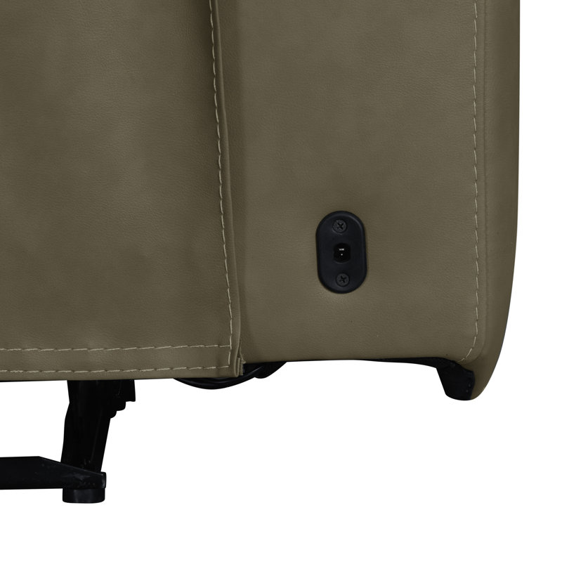 Canapé Anjelia Zero Wall Power avec ports de charge, Tanné