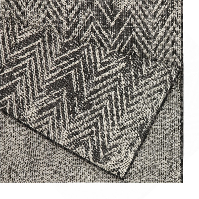 Tapis anthracite intérieur / extérieur, Rectangle 7 pi 10 po x 10 pi 3 po