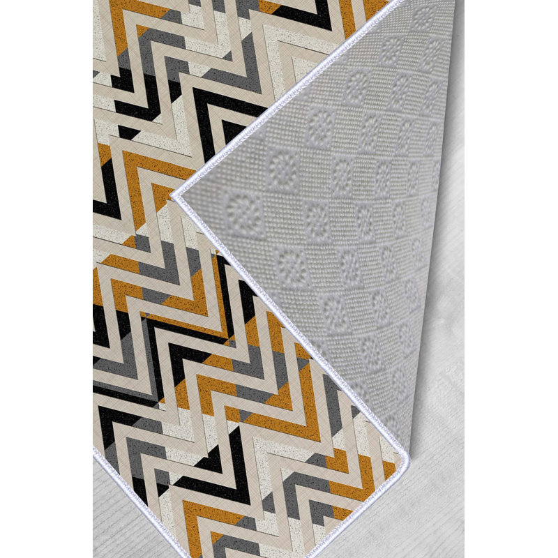 Tapis tissé de qualité supérieure, 5,9 x 9,2 pieds | 100% polyester, 650 g / m² | Pois antibactérien antidérapant en PVC, d'une hauteur de poils de 0,3 po | Lavable à la machine, impression numérique 3D | Parfait pour le salon et la chambre à coucher