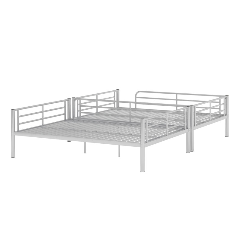 Metal Bunk Bed, Silver