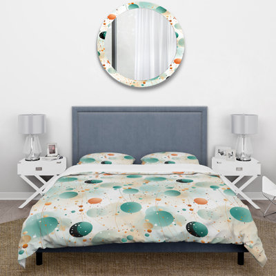 Ethereal Whispers Polka Dots Pattern II Dots Duvet Cover