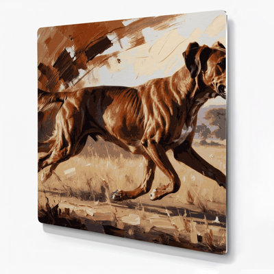 Dogs Rhodesian Ridgeback Brown Metal Wall Art