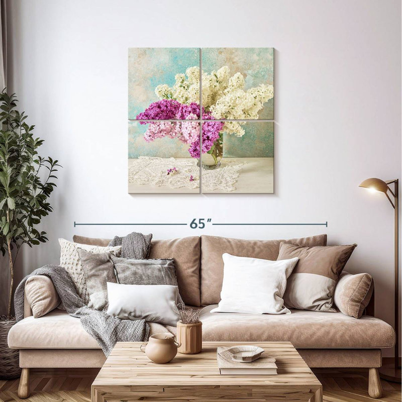 Harnek Lilac Bouquet, 38" H x 38" W