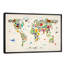 Animal Map Of The World II by Michael Tompsett - Print on Canvas-42153765-56677630