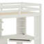 Lit mezzanine avec grande armoire intégrée, bureau-1135085069
