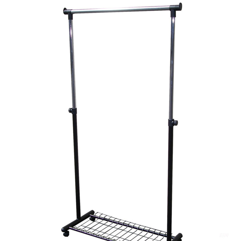 Durable 66 Inch Tall Metal Coat Rack With Black Finish For Maximum Storage And Easy Mobility In Any Room