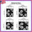 Couvre-lit noir matelassé à motif floral toutes tailles-126079056