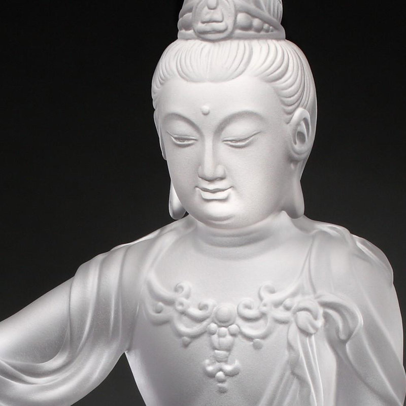 Zen Serenity Handmade Glass Spiritual Statue